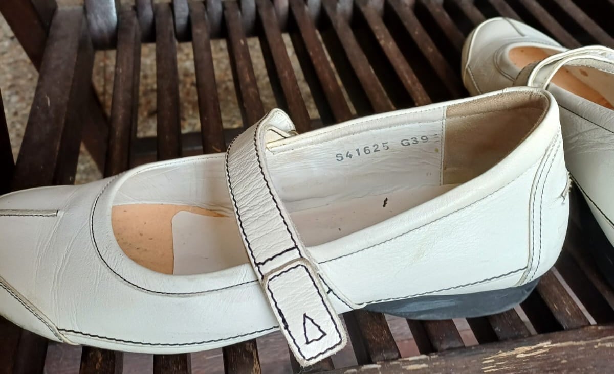 Witte ballerina's