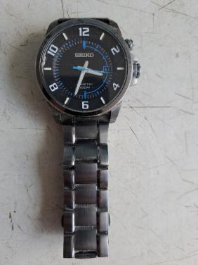 ZWART SEIKO KINETIC HEREN HORLOGE AUTOMATIC