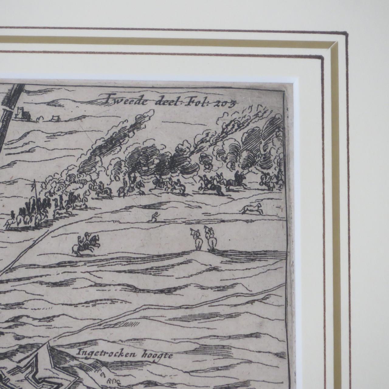 Originele landkaart van het beleg en verovering van Hulst 1645