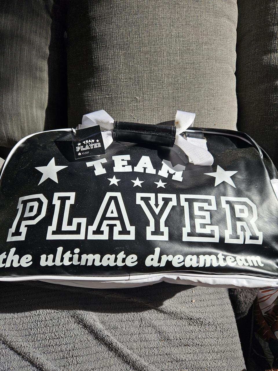 Team Player Sporttas - Zwart/Wit nog nieuw