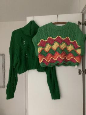 2 crop tops zara maat L korte mouw zgan andere ook nog heel netjes