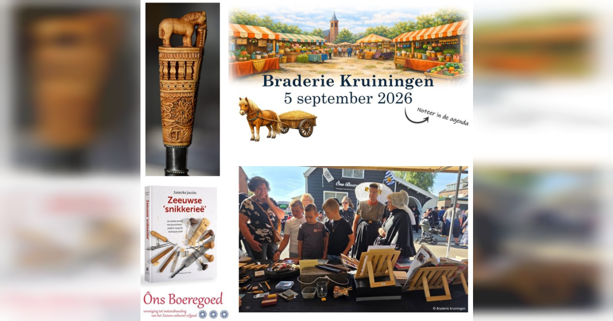 HET ZEEUWS PAARDENMES - BRADERIE KRUININGEN - ONS BOEREGOED 2026