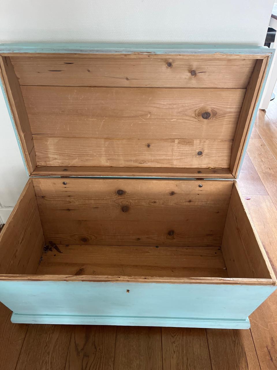 Houten dekenkist / speelgoedkist