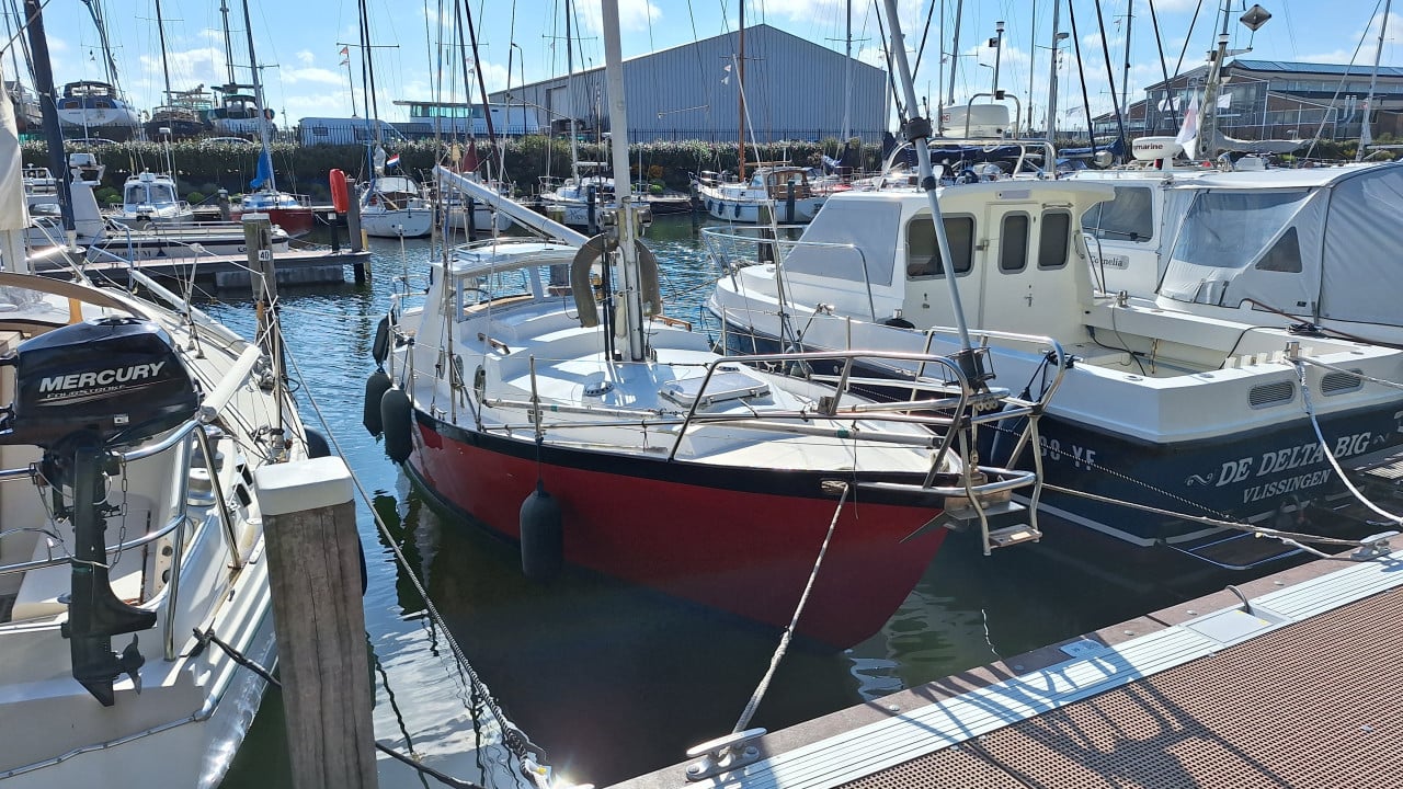 Stalen zeilboot