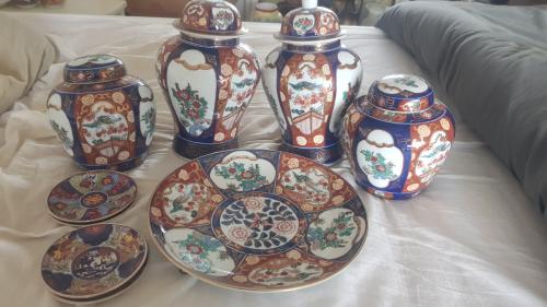 Gold Imari vazen en meer