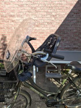 Yepp mini fietsstoeltje voor incl windscherm