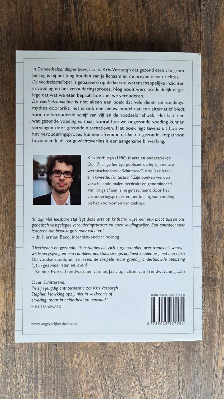 Boek De Voedselzandloper - Over afvallen en langer jong blijven van Kris