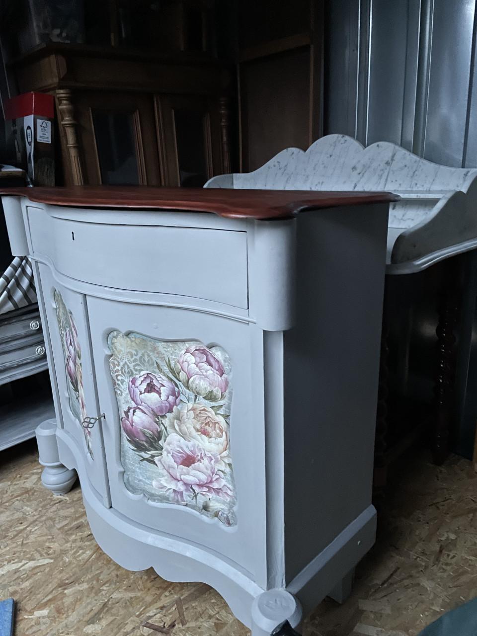 Vintage Biedemeier kastje