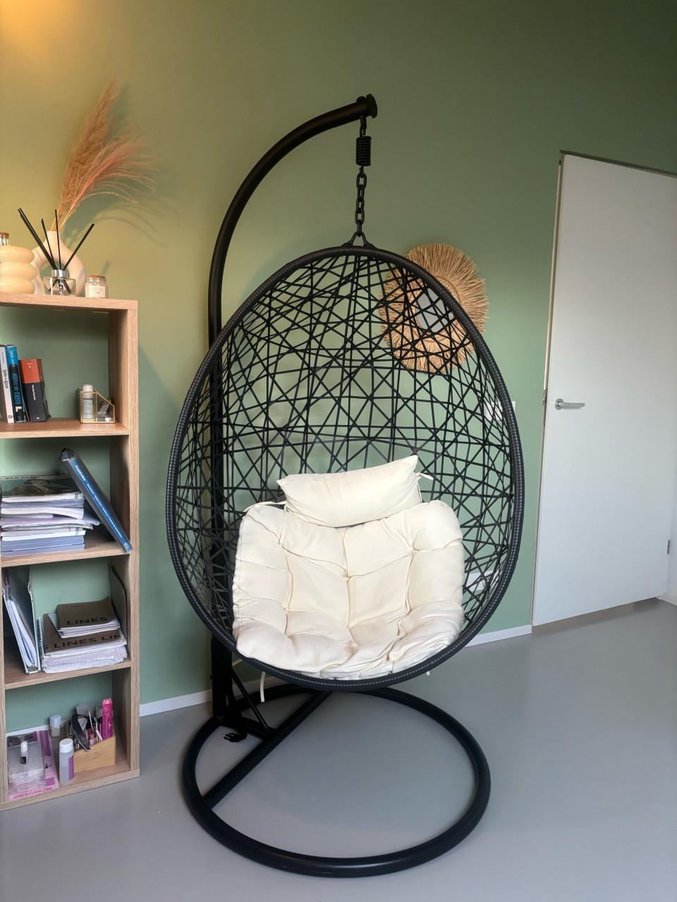 Hang stoel incl kussen 50€