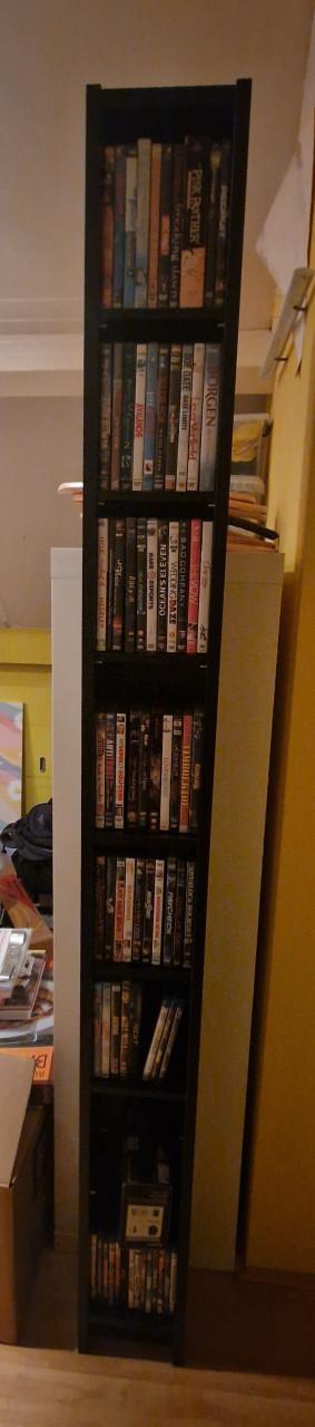 Ikea CD/DVD/Blu-ray/Game kast (zwart)
