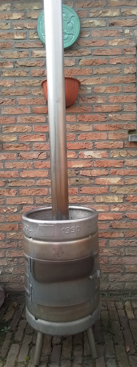 Zeldzaam 50 liter biervat in RVS, collectors item. (Niet meer te vinden)