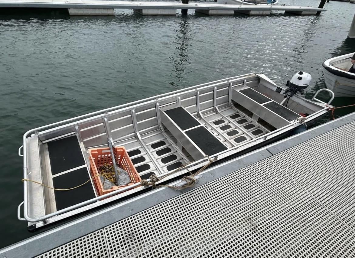 Aluminium boot met 5pk