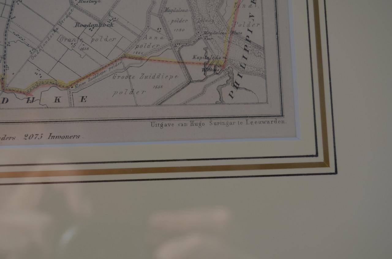 Fraaie Litho 1868 Gemeente Biervliet Zee - Vla.