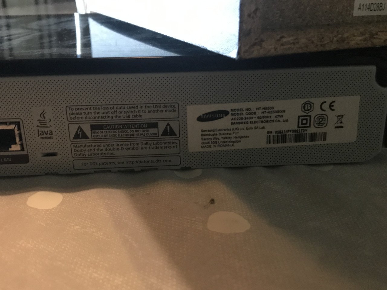 Samsung bleu ray cd/dvd speler