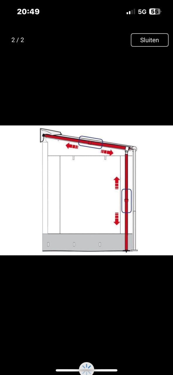 Fiamma caravanstore support leg