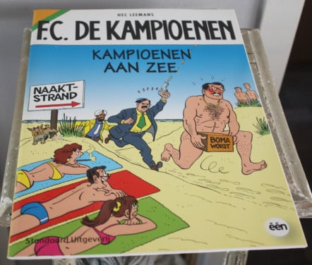 Strip FC De Kampioenen- kampioenen aan zee