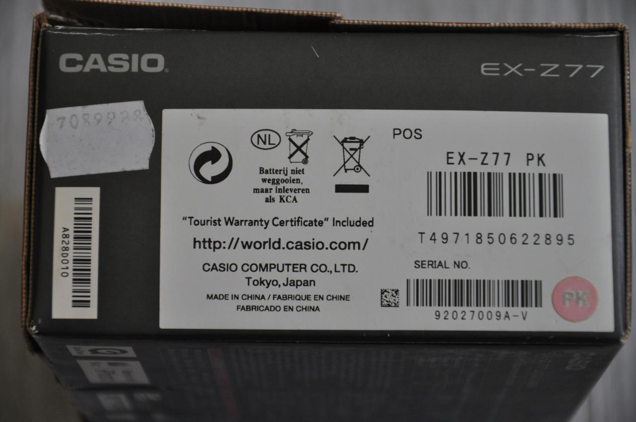 Casio EX-Z77 Digitale camera