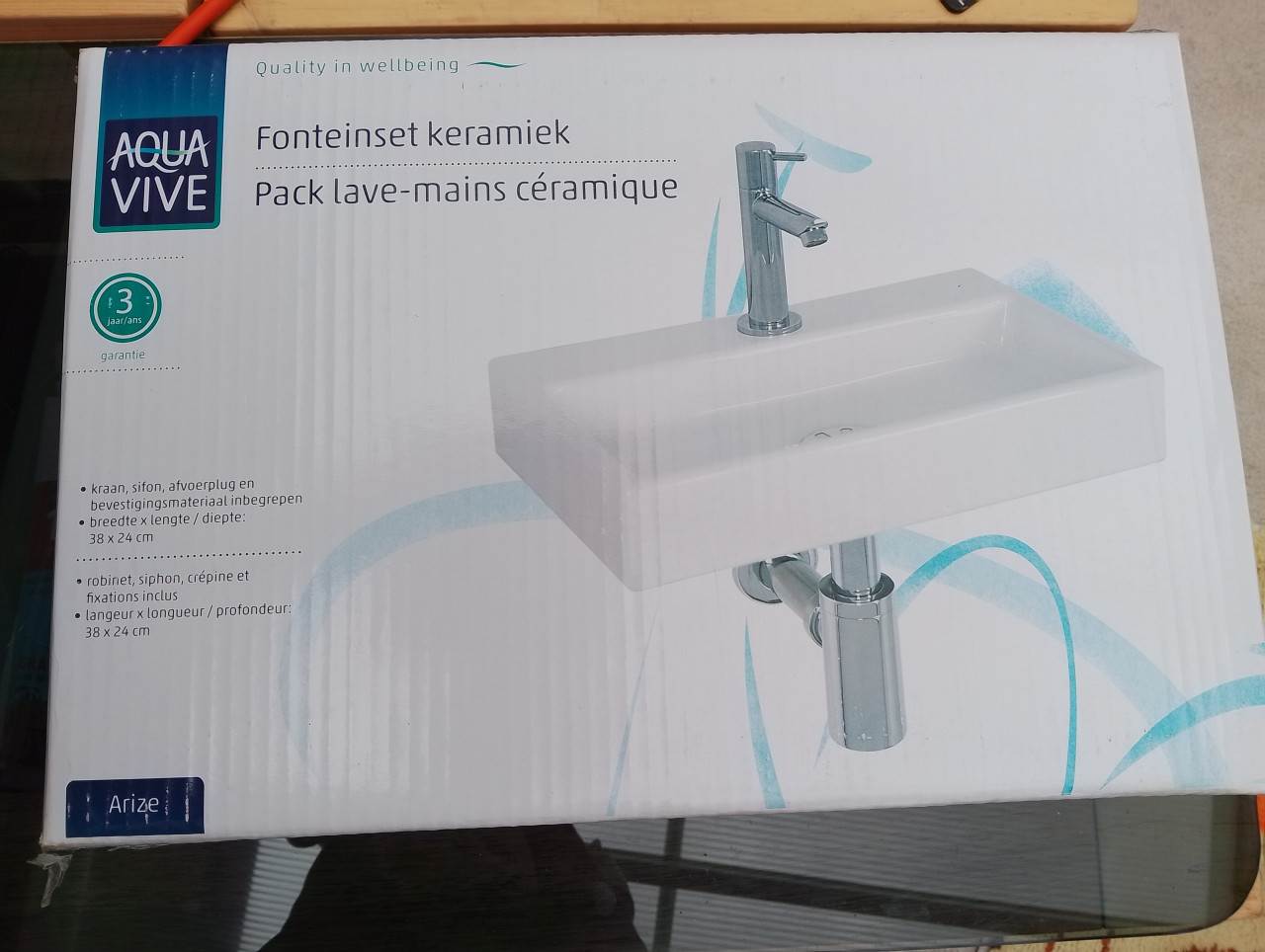 Fonteintje--nieuw in doos-helaas verkeerd gekocht