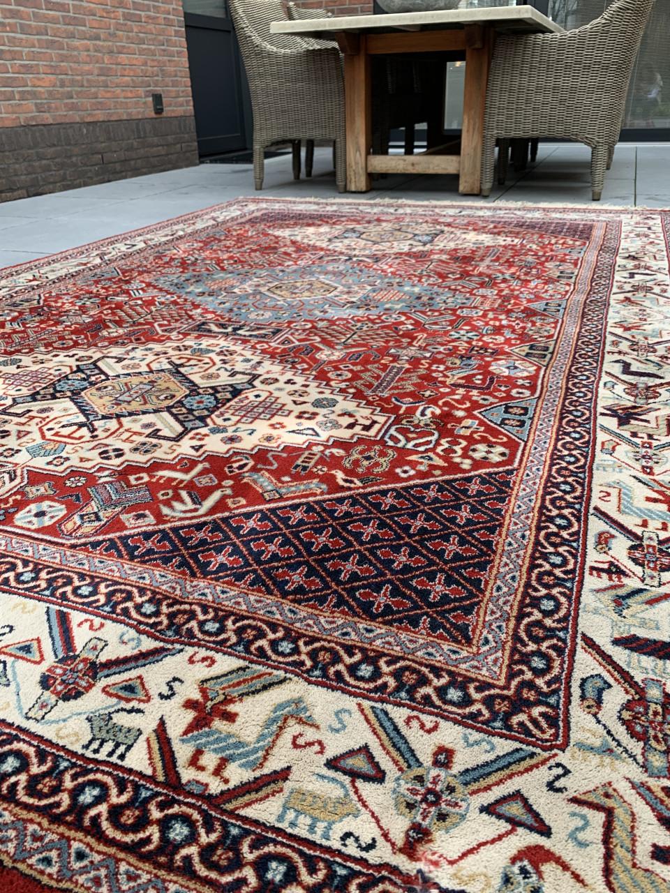 ✨Prachtig Sfeervol Vintage Vloerkleed van Zuiver Scheerwol✨300 bij 200 cm❣️