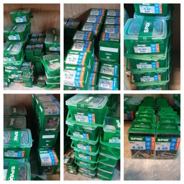 Partij rvs schroeven spax