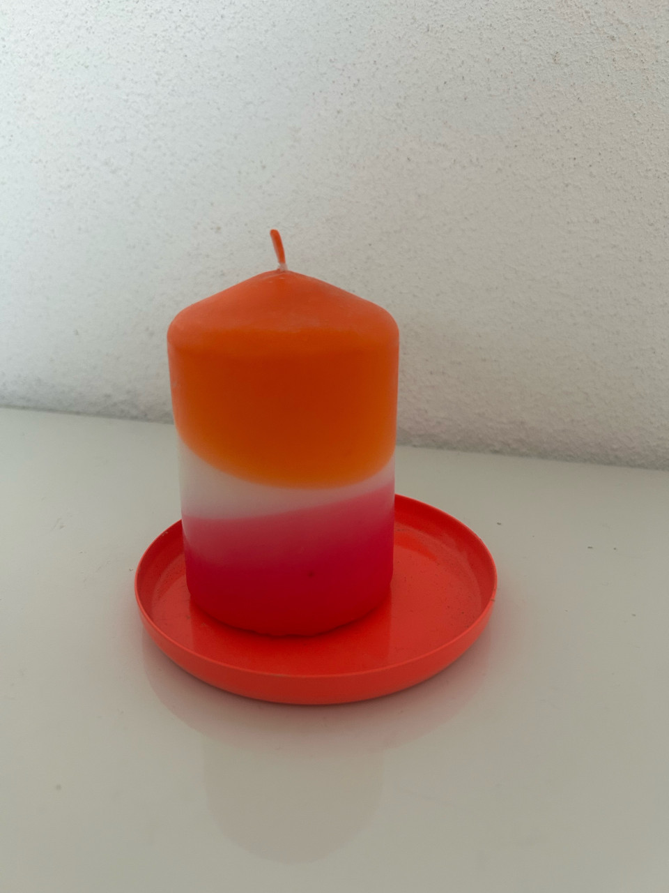Kaars met onderzetter