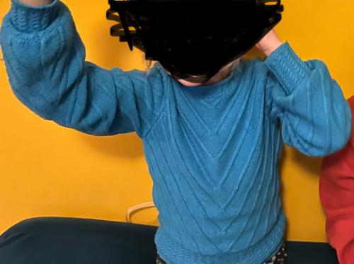 Verloren in Goes: blauwe meisjestrui