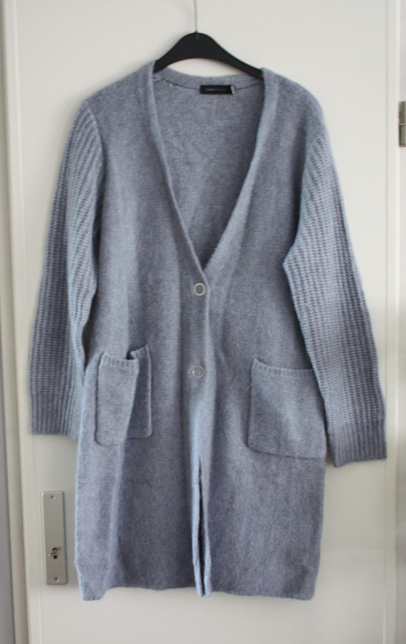 Blauw gebreide vast maat maat s