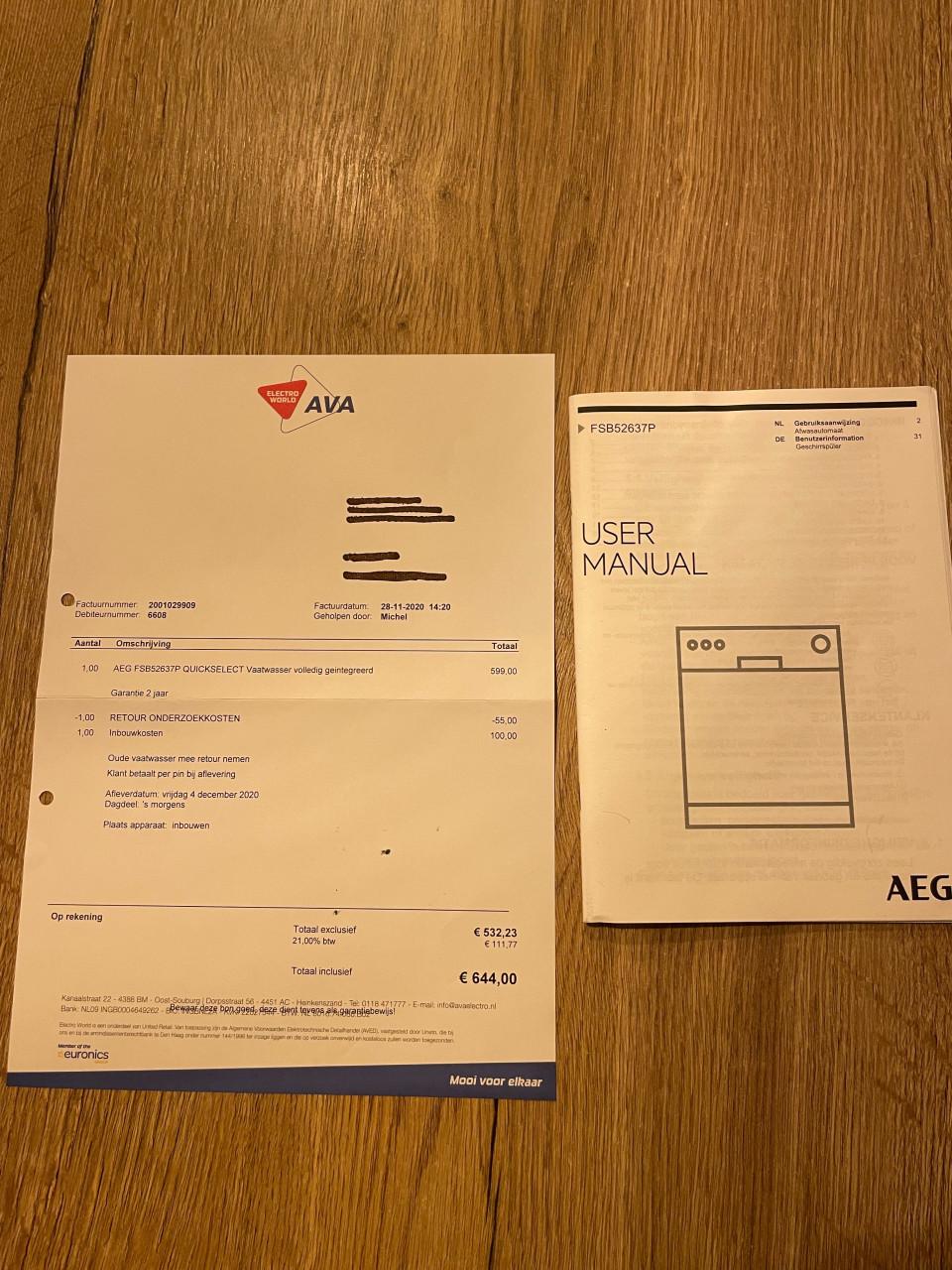 Vaatwasser AEG