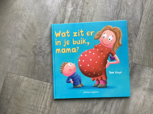 Boek met flapjes, wat zit er in je buik mama