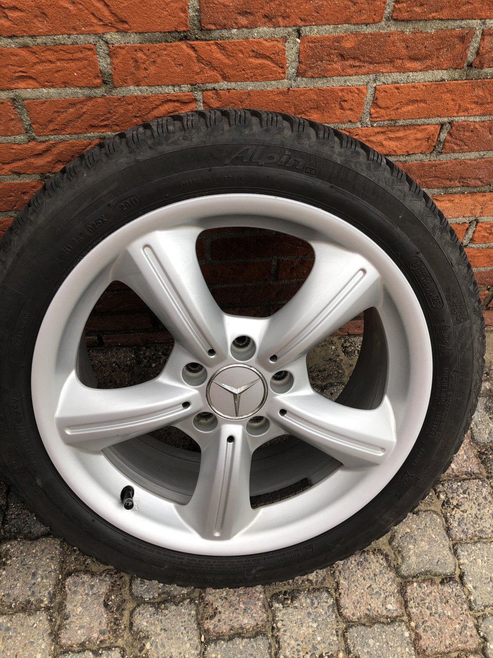 Velgen met winter banden voor SLK