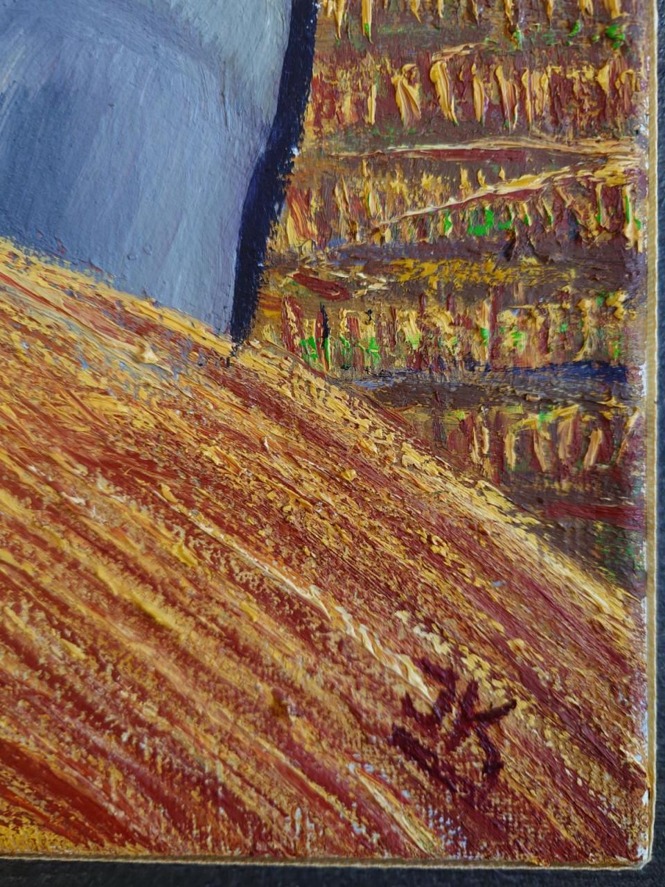 Schilderij "de Maaier "