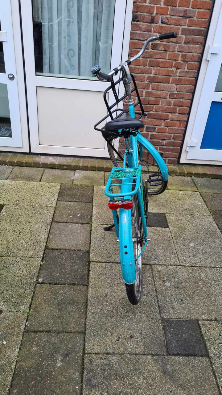 Dames fiets BATAVUS met trap rem achter-26 inch- Fr.maat48cm- slot AXA