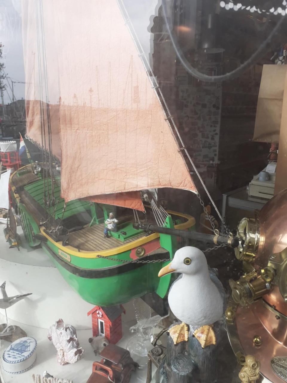 Groot scheepsmodel zeilschip Paviljoenpoon 160 cm