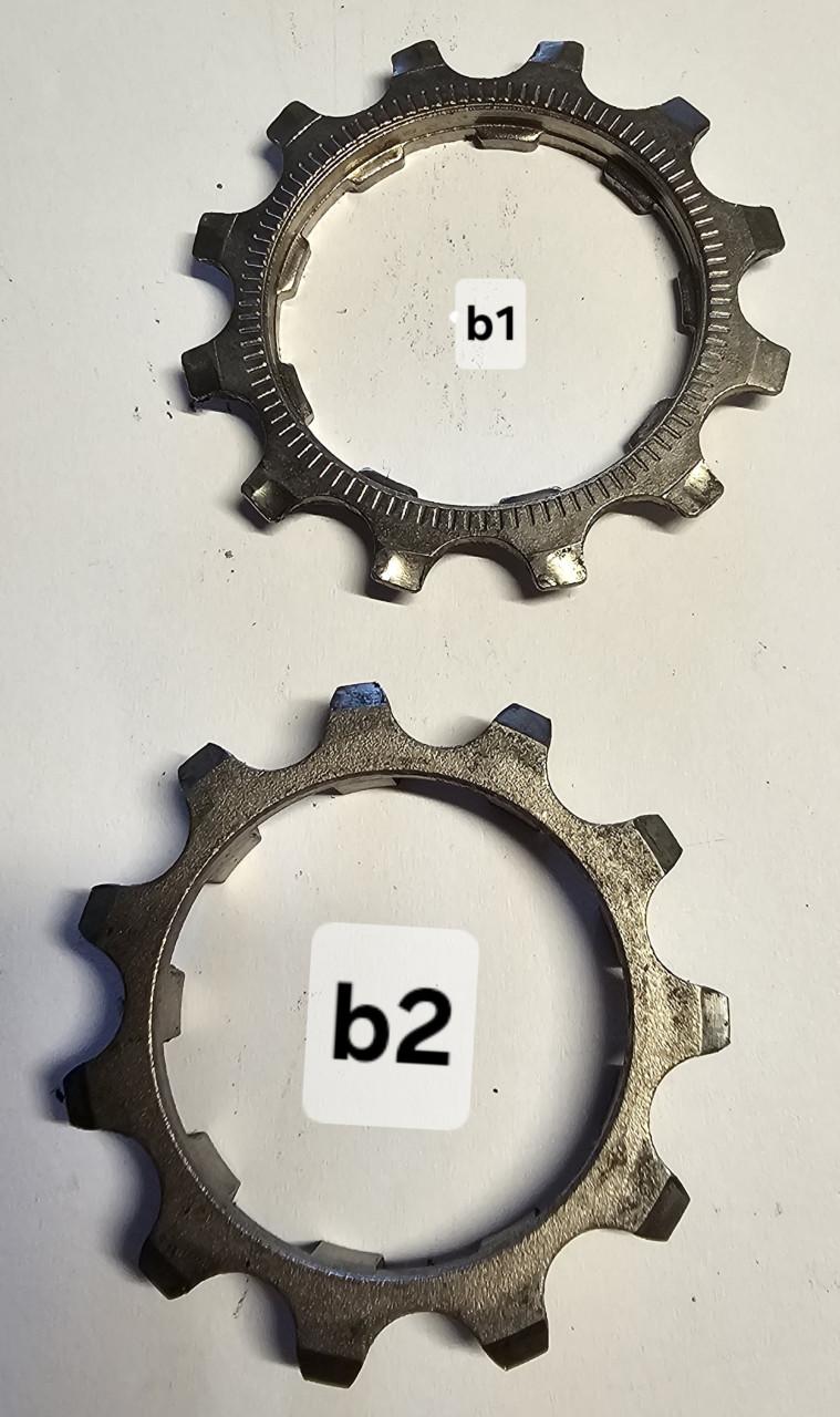 Diverse casette bladen racefiets