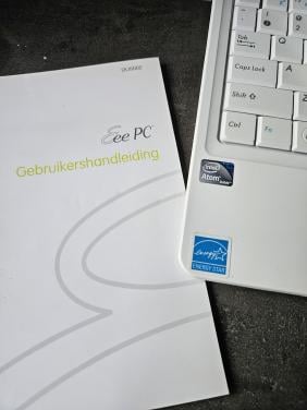 Prachtig werkend Asus Eee PC 1101HA wit netbook, mini laptop