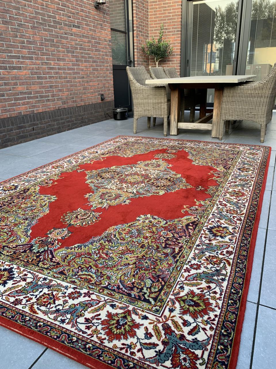 ✨Schitterend Kleurrijk Vintage Vloerkleed van Zuiver Scheerwol ✨
