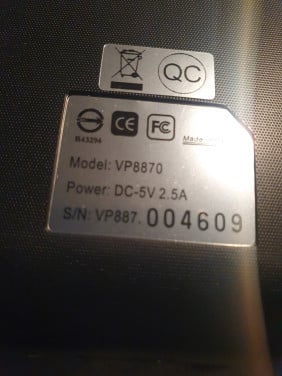 Mooie Vosonic VP8860 multimediaspeler incl leren tas en oplader....
