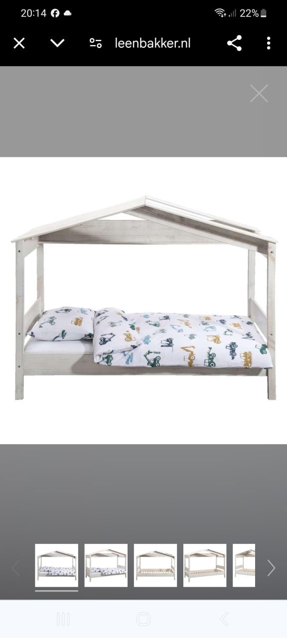 Kinderbed met lattenbodem en matras