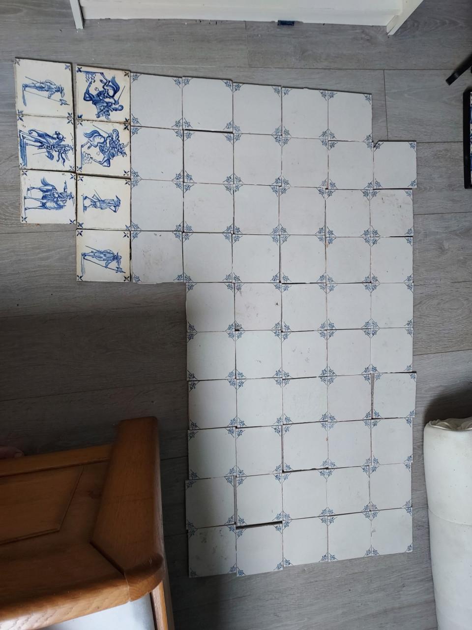 Deftse tegels antiek 18de eeuwse witjes