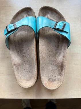 Blauwe Birkenstock