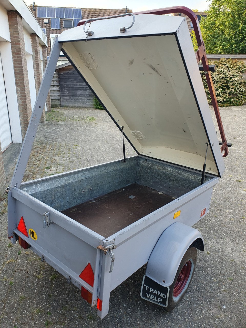 Bagagewagen aanhanger met deksel afsluitbaar