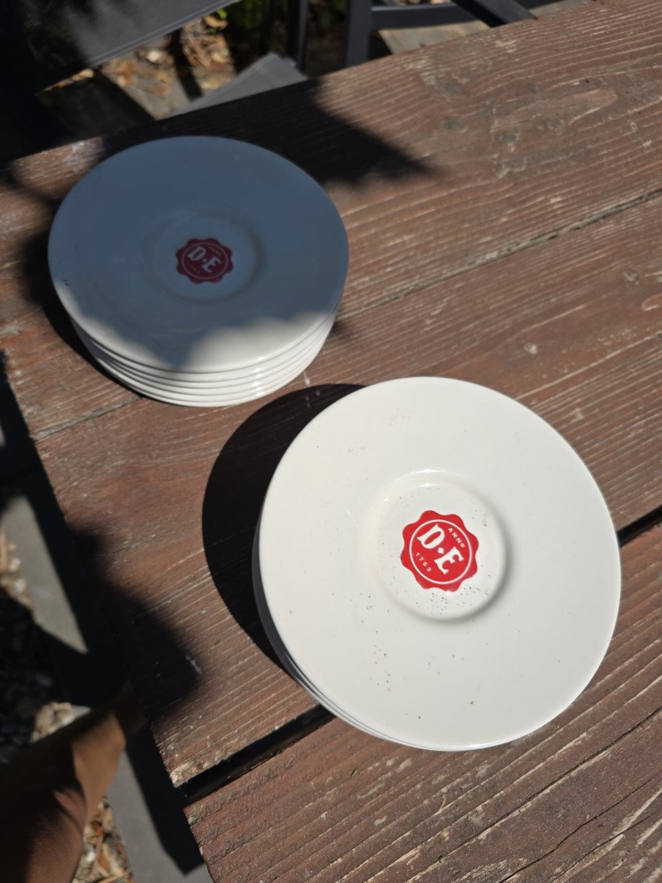 Douwe Egberts Koffie (6x)/Cappuccino(7) schoteltjes
