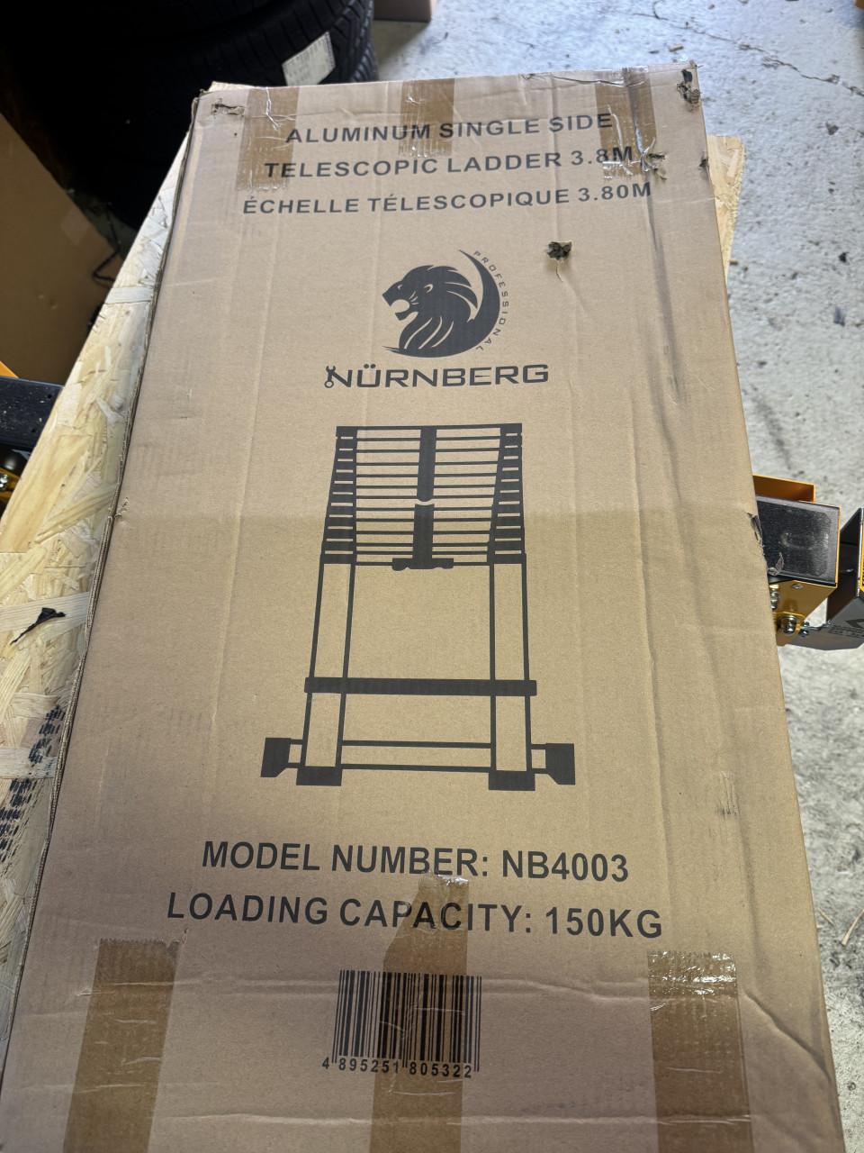Nieuwe Uitschuifbare ladder 3.8 meter