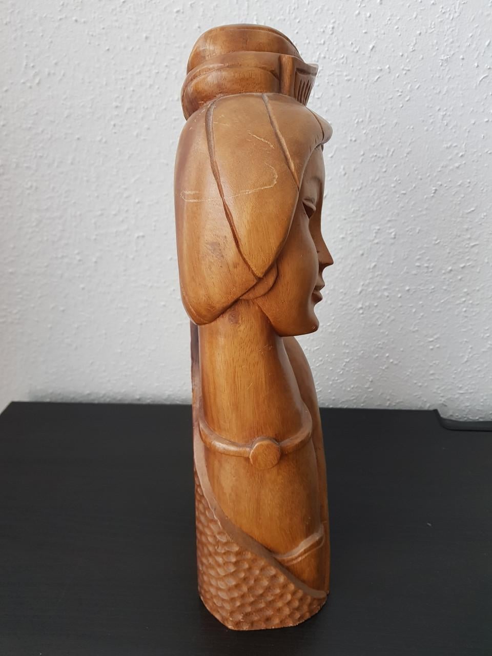 Balinees houtsnijwerk 38,5 x 15 x 10cm