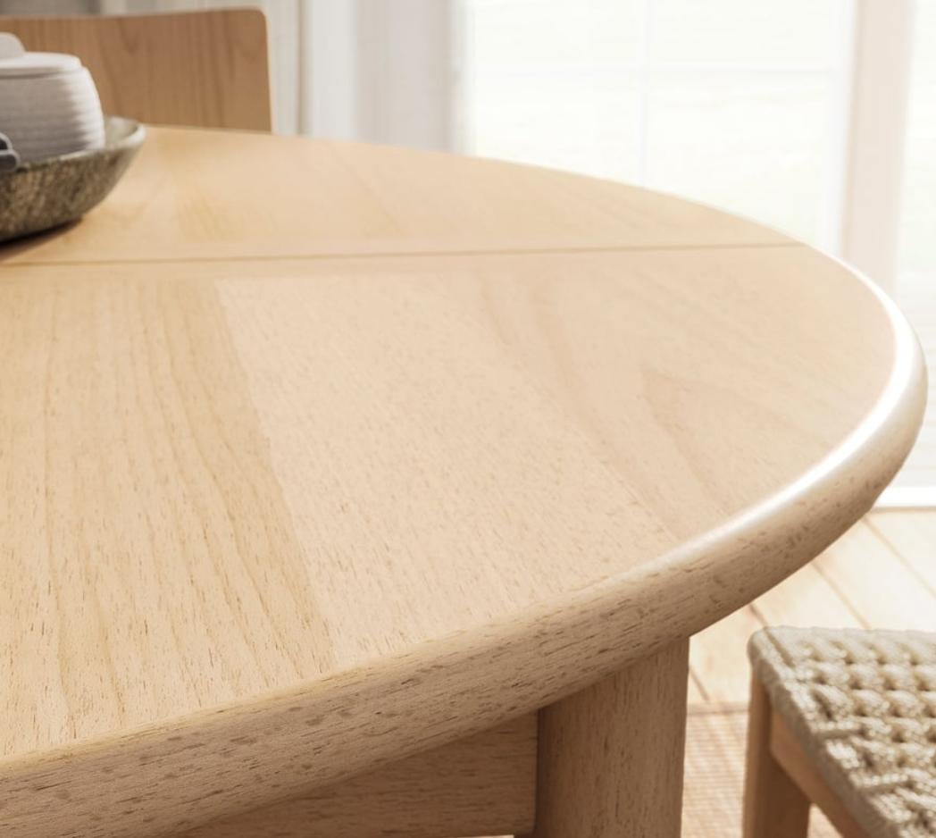 Ikea Skansnäs uitschuifbare ronde tafel, licht beuken/fineer 115/170 cm