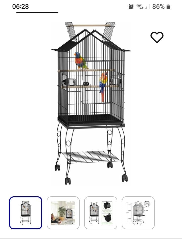 Vogelkooi op wieltjes