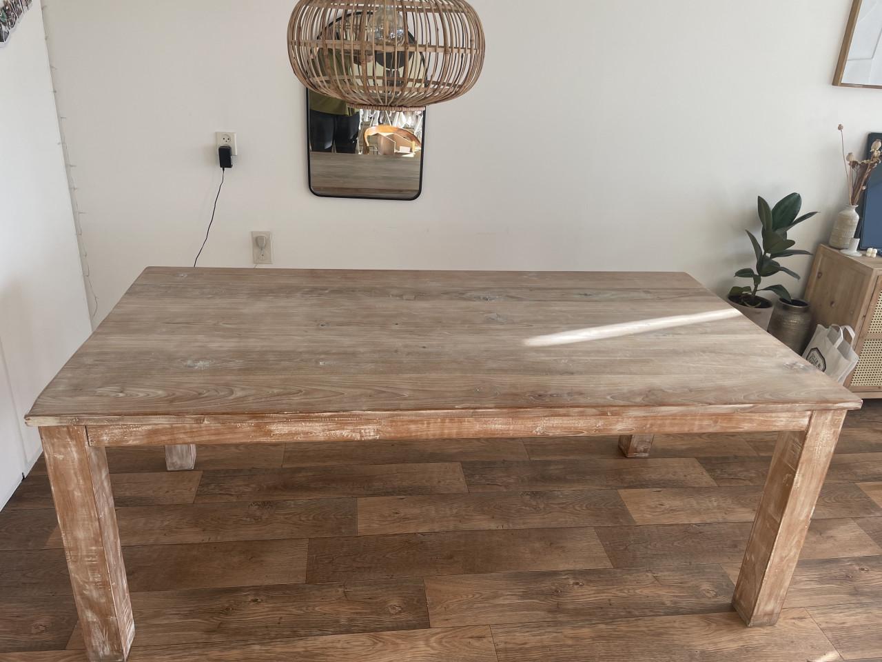 Landelijke eettafel