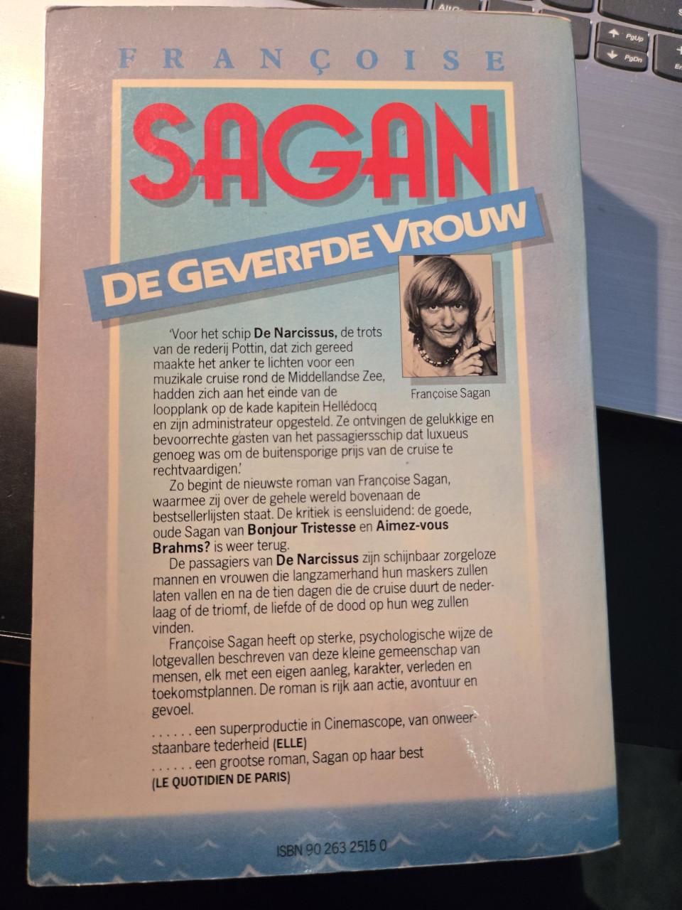 Roman De geverfde vrouw door Françoise Sagan, 1982