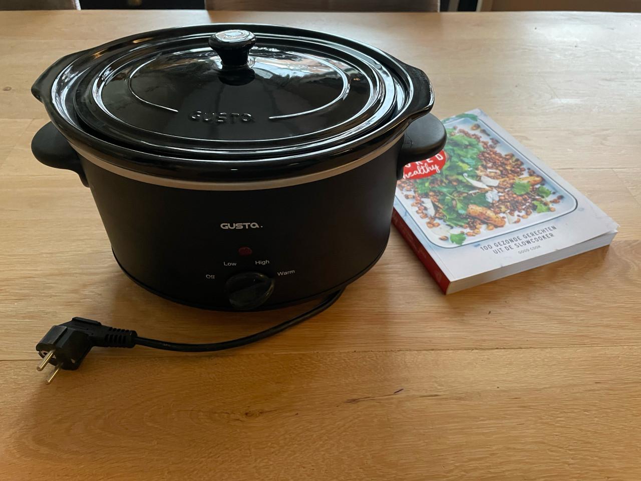 Slowcooker Gusta 3,5 l  + kookboek