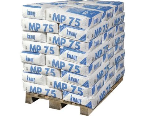 Knauf machinepleister MP75 25 kg € 10,- per zak Excl. Btw.